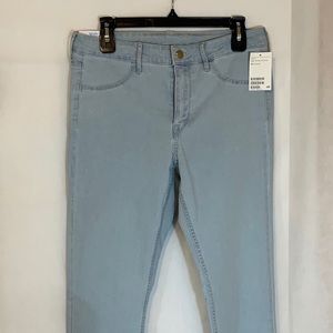H&M Women Waist 31” Skinny Ankle Light Blue Denim